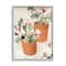Stupell Industries Abstract Potted Flowers Soft Neutral Stair Still Life Framed Wall Art